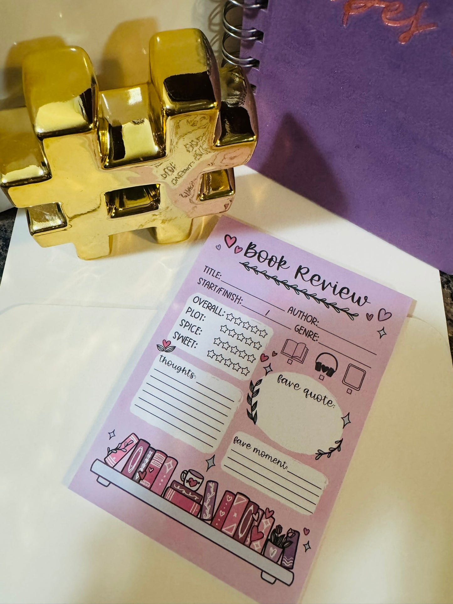 Book Review Notepad